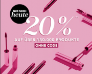Nur heute 20% Rabatt auf &uuml;ber 150.000 ausgew&auml;hlte Produkte bei Douglas