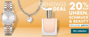 Nur heute 20% Rabatt auf Uhren, Schmuck & Beauty im Galeria Karstadt Kaufhof Shop