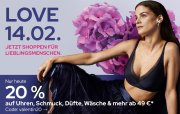 Nur heute 20% Rabatt auf Uhren, Schmuck, D&uuml;fte & Duftsets bei Galeria