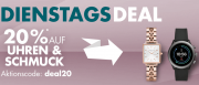 Nur heute 20% Rabatt auf Uhren & Schmuck im Galeria Karstadt Kaufhof Shop