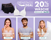 Nur heute 20% Rabatt auf W&auml;sche im Galeria Karstadt Kaufhof Shop