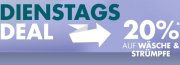 Nur heute 20% Rabatt auf W&auml;sche und Str&uuml;mpfe im Galeria Kaufhof Shop