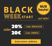 Nur heute 20% Rabatt oder 20 Euro Rabatt auf das komplette Sortiment inkl. Sale bei Jeans Direct