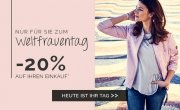 Nur heute -20% zum Weltfrauentag bei Cecil