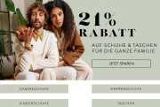Nur heute 21% Extra-Rabatt auf ALLE Schuhe und Taschen bei Mirapodo