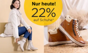Nur heute 22% Rabatt auf alle Schuhe f&uuml;r Damen, Herren und Kinder bei Baur