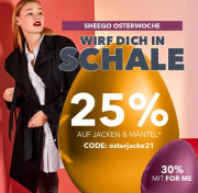 Nur heute 25% Rabatt auf alle Jacken & M&auml;ntel bei Sheego
