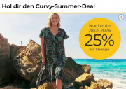 Nur heute 25% Rabatt auf alles von Sheego bei Baur
