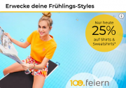 Nur heute 25% Rabatt auf Shirts & Sweatshirts bei Baur