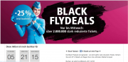 Nur heute 25 % Rabatt auf viele Fl&uuml;ge bei eurowings
