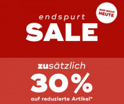 Nur heute 30% Extra-Rabatt auf alle bereits reduzierte Artikel im Sale bei Mister Lady