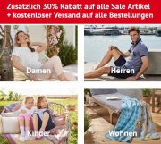Nur heute 30% Extra-Rabatt auf alle bereits reduzierte Artikel im Sale + gratis Versand bei NKD