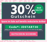 Nur heute 30% Extra-Rabatt auf alle bereits reduzierten Artikel im Sale bei Jeans Direct