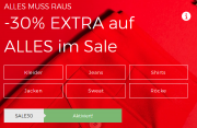 Nur heute 30% Extra-Rabatt auf alle bereits reduzierten Sale-Artikel im ABOUT YOU Shop
