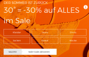 Nur heute 30% Extra-Rabatt auf alle bereits reduzierten Sale-Artikel im ABOUT YOU Shop
