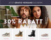 Nur heute 30% Extra-Rabatt auf ALLE Schuhe f&uuml;r Damen und Herren + gratis Versand bei Mirapodo