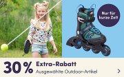 Nur heute 30% Extra-Rabatt auf ausgew&auml;hlte Outdoor-Artikel bei MyToys