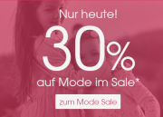 Nur heute 30% Extra-Rabatt auf bereits reduzierte Baby- und Kindermode im Sale im Babymarkt