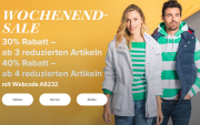 Nur heute 30% oder 40% Extra-Rabatt auf bereits reduzierte Artikel bei Adler