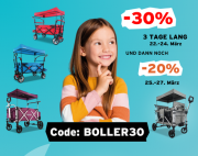 Nur heute 30 Rabatt auf alle Bollerwagen bei Fuxtec