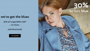 Nur heute 30% Rabatt auf ausgew&auml;hlte blaue Styles bei Orsay