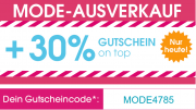 Nur heute 30% Rabatt auf den gesamten Mode Sale im Babymarkt Shop
