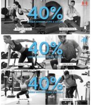  NUR HEUTE 40% auf Adidas, Puma und Under Armour