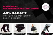 Nur heute 40% Rabatt auf Schuhe und Taschen f&uuml;r Damen und Herren bei Mirapodo