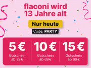 Nur heute 5 &euro;, 10 &euro; oder 15 &euro; Staffelrabatt auf &uuml;ber 17.900 Beauty Artikel bei Flaconi