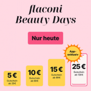 Nur heute 5 Euro bis 25 Euro Staffel-Rabatt auf &uuml;ber 18.100 Beauty Artikel bei Flaconi