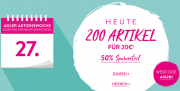 Nur heute 50% Rabatt auf 200 Artikel f&uuml;r Damen und Herren im Adler Shop