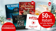 Nur heute 50% Rabatt auf alle digitalen H&ouml;rb&uuml;cher bei Weltbild