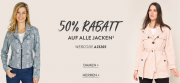 Nur heute 50% Rabatt auf alle Jacken f&uuml;r Damen und Herren im Adler Shop