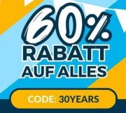 Nur heute 60% Rabatt auf alles inkl. bereits reduzierte Sale-Artikel bei PlanetSports