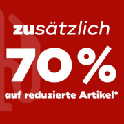 Nur heute 70% Extra-Rabatt auf alle bereits reduzierte Artikel im Sale bei Mister Lady