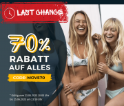 Nur heute 70% Rabatt auf das komplette Sortiment inkl. bereits reduzierte Artikel bei PlanetSports