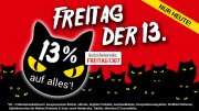 Nur Heute am Freitag den 13. bei WELTBILD - 13% Rabatt - nur heute, 13.7.18 !