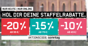 Nur heute bis zu 20% Rabatt auf fast alles im Karstadt Sports Shop
