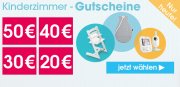 Nur heute bis zu 50 Euro Rabatt auf gesamte Kinderzimmer Sortiment im BabyMarkt Shop