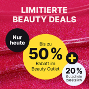 Nur heute bis zu 50% Rabatt im Beauty Outlet + 20% Extra-Rabatt On Top bei Flaconi