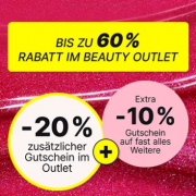 Nur heute bis zu 60% Rabatt im Beauty Outlet + 20% Extra-Rabatt On Top bei Flaconi