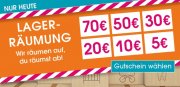 Nur heute bis zu 70 Euro Rabatt auf fast alles im BabyMarkt