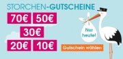 Nur heute bis zu 70 Euro Rabatt auf fast alles im BabyMarkt Shop