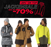 Nur heute bis zu 70% Rabatt auf Jacken + 20% Extra-Rabatt On Top im PlanetSports Shop