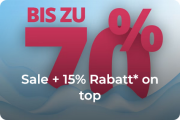 Nur heute Bis zu 70% Rabatt im Sale + 15% Extra-Rabatt on top im Babymarkt