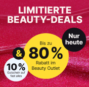 Nur heute bis zu 80% Rabatt im Beauty Outlet + 10% Extra-Rabatt On Top bei Flaconi