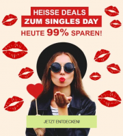 Nur heute bis zu 99% Rabatt auf heisse Angebote zum Singles Day im Eis.de Erotik-Shop