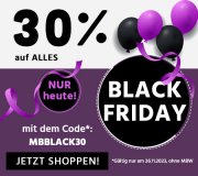 Nur heute Black Friday mit 30% Rabatt auf das komplette Sortiment bei MyBodyWear