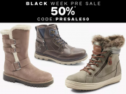 Nur heute BLACK WEEK PRE SALE bei Deichmann mit 50% Rabatt auf ausgew&auml;hlte Schuhe