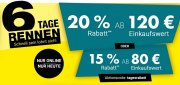 Nur heute im Karstadt Online-Shop 15% bis 20% Rabatt
